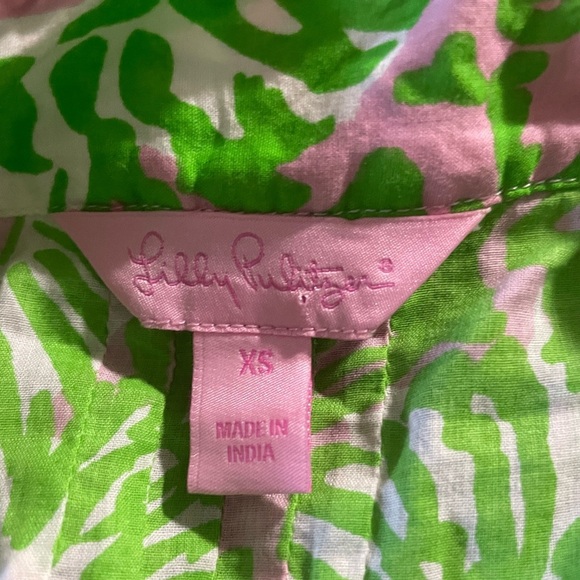 Lilly Pulitzer Sunnyside Lion Print Beaded Tunic Size XS - Picture 6 of 6